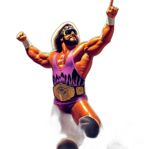 3d render, concept art, cartoon, comic book art, energetic, wrestling, match, unfolds transparent PNG cut-out