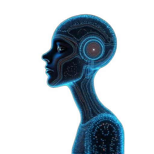 robot, mask, face, jewelry, 3d render, concept art, cyberpunk, comic book art transparent PNG cut-out