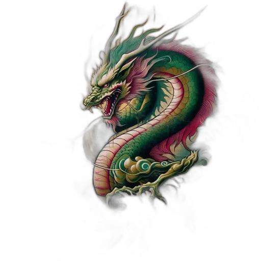 dragon, staff, sword, creature, fantasy art, concept art, photorealistic, 3d render transparent PNG cut-out