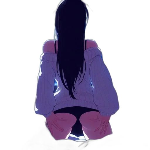 jacket, dress, robot, hair, anime, concept art, pixel art, vaporwave transparent PNG cut-out