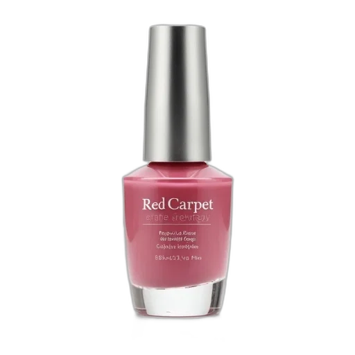 bottle, red, carpet, nail, polish, pinkish, hue, displayed transparent PNG cut-out