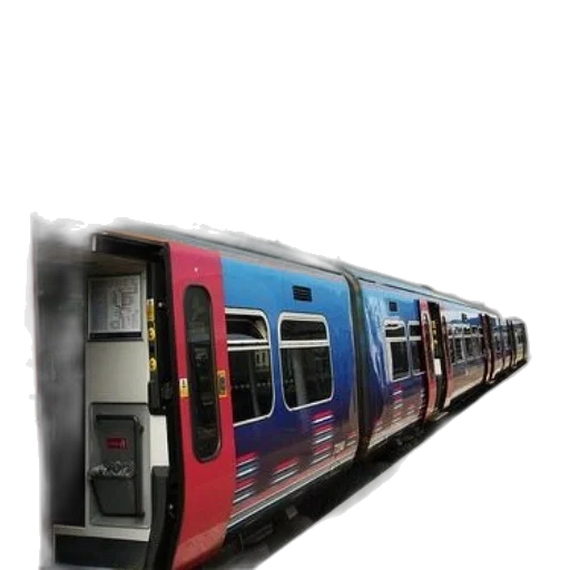 car, 3d render, photorealistic, concept art, modern, electric, train, red transparent PNG cut-out