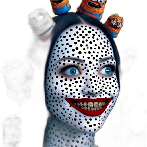 mask, robot, face, creature, 3d render, concept art, photorealistic, cartoon transparent PNG cut-out