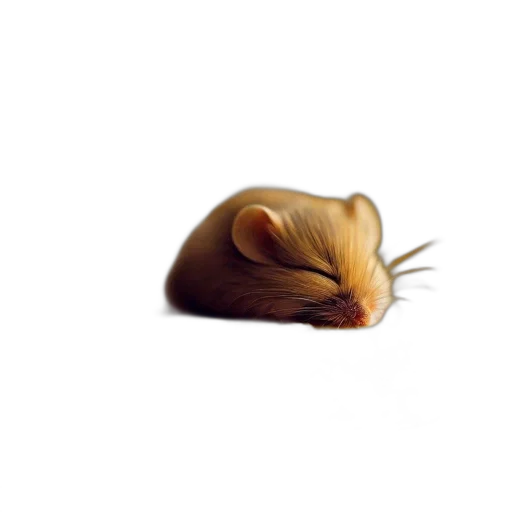 animal, hair, hat, creature, 3d render, photorealistic, concept art, adorable transparent PNG cut-out