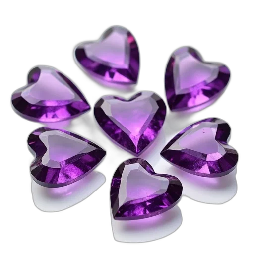 jewelry, crown, 3d render, collection, purple, gemstones, glossy, finish transparent PNG cut-out