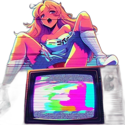 robot, weapon, creature, mask, vaporwave, pixel art, anime, cyberpunk transparent PNG cut-out