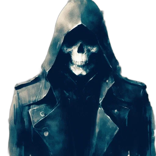 mask, jacket, face, robot, concept art, comic book art, fantasy art, cyberpunk transparent PNG cut-out