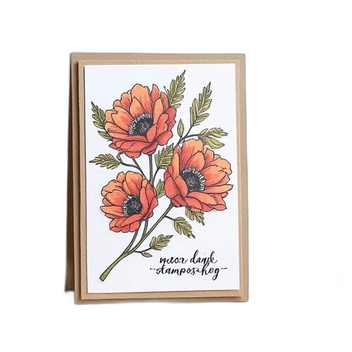 flower, jewelry, watercolor, forest, earth tones, stampin, card, featuring transparent PNG cut-out