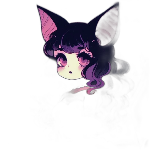 creature, mask, staff, animal, pixel art, anime, concept art, watercolor transparent PNG cut-out
