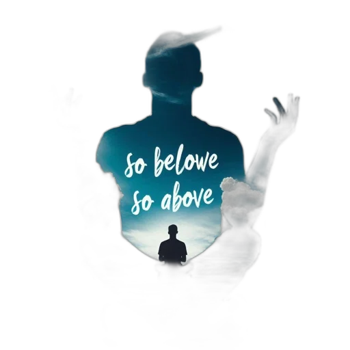 jacket, dress, concept art, person, silhouette, meditates, over, serene transparent PNG cut-out