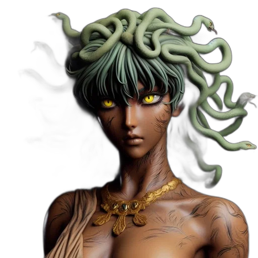 jewelry, hair, creature, dragon, fantasy art, concept art, photorealistic, anime transparent PNG cut-out