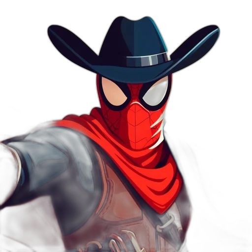 mask, hat, weapon, face, concept art, comic book art, fantasy art, 3d render transparent PNG cut-out