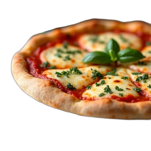 food, 3d render, photorealistic, close-up, view, pizza, thick, crust transparent PNG cut-out