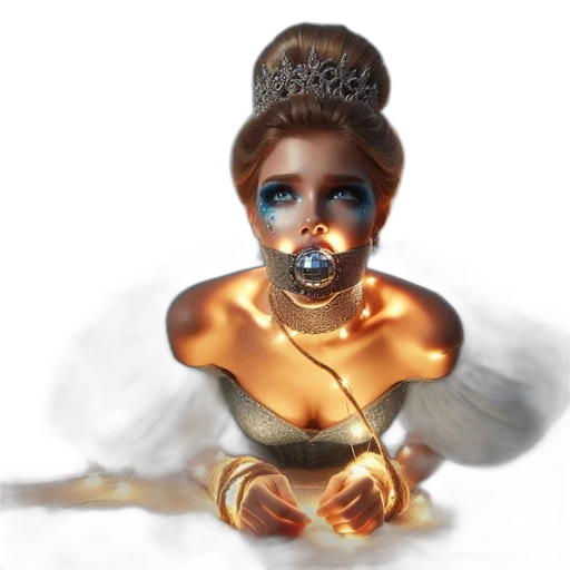 jewelry, crown, mask, concept art, fantasy art, 3d render, photorealistic, golden transparent PNG cut-out