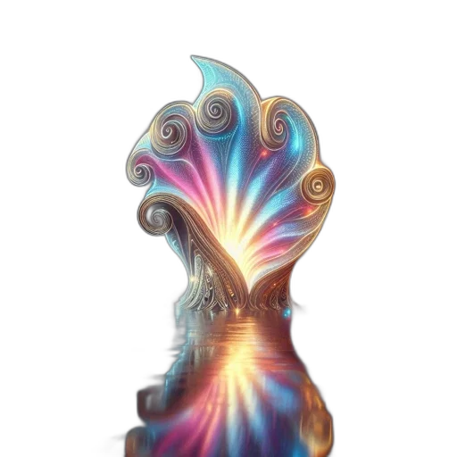 mask, crown, hair, face, fantasy art, concept art, 3d render, vaporwave transparent PNG cut-out