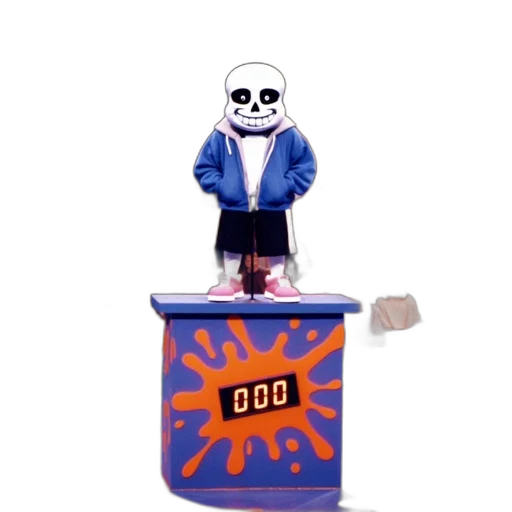robot, concept art, 3d render, nickelodeon, set, cartoonish, skeleton, stands transparent PNG cut-out