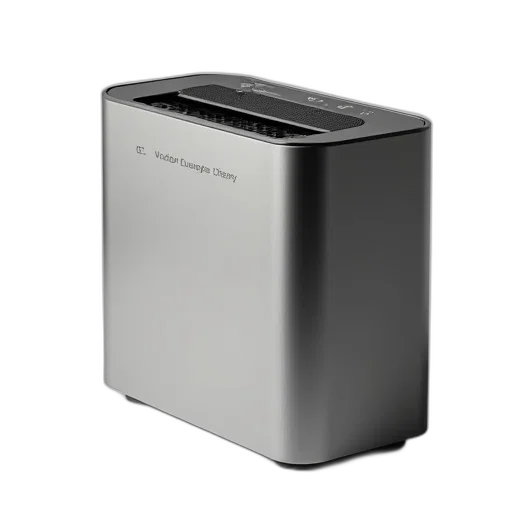 robot, furniture, modern, sleek, compact, air, purifier, digital transparent PNG cut-out