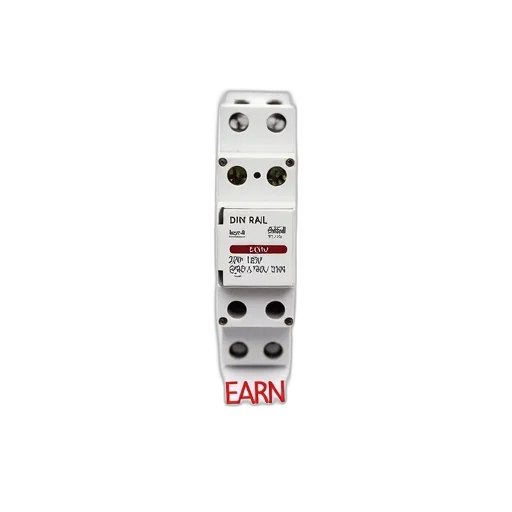 jewelry, white, electrical, component, label, reads, din, rail transparent PNG cut-out