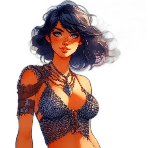 dress, jewelry, fantasy art, comic book art, concept art, watercolor, blue, golden transparent PNG cut-out