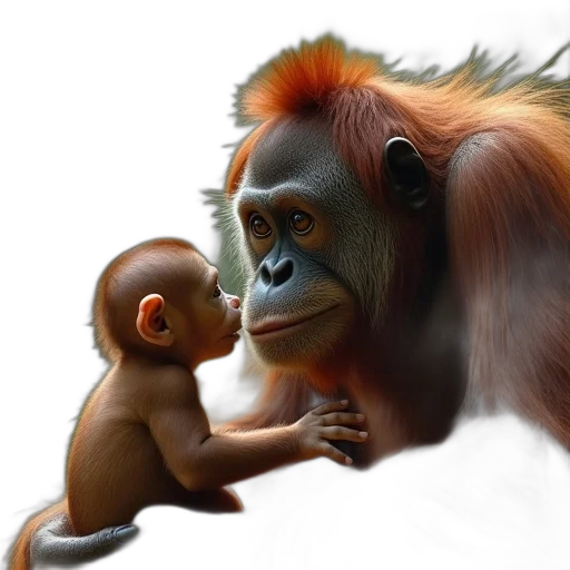 animal, photorealistic, concept art, oil painting transparent PNG cut-out