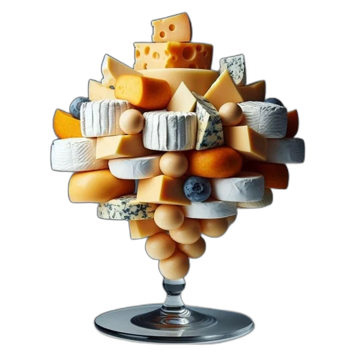 food, crown, furniture, robot, 3d render, display, cheeses, fruits transparent PNG cut-out