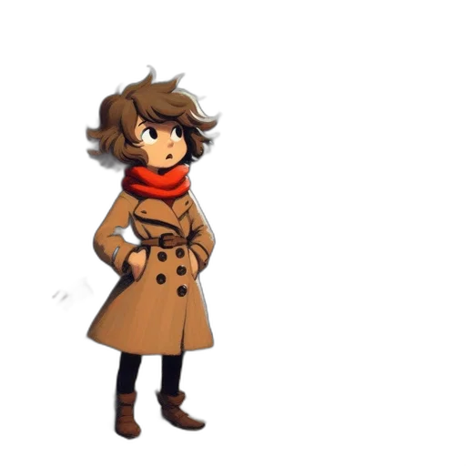 jacket, staff, dress, hat, concept art, pixel art, cartoon, watercolor transparent PNG cut-out