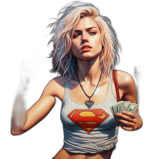 face, jewelry, comic book art, concept art, fantasy art, photorealistic, neon lights, young transparent PNG cut-out