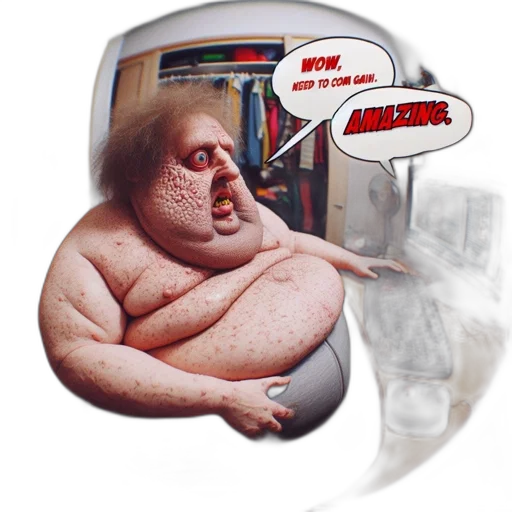 creature, mask, food, face, photorealistic, concept art, 3d render, comic book art transparent PNG cut-out