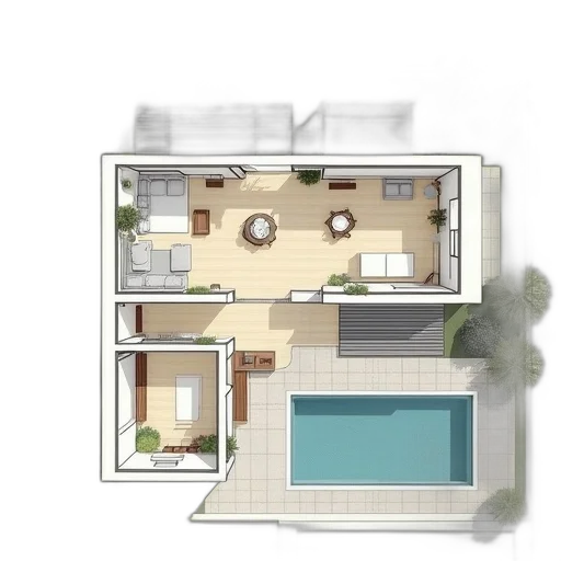 building, 3d render, photorealistic, concept art transparent PNG cut-out