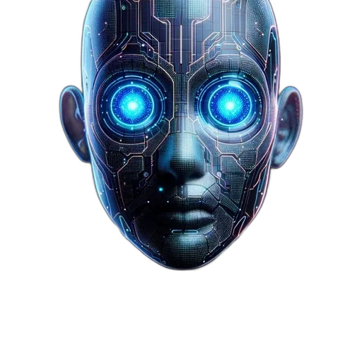 robot, mask, face, creature, cyberpunk, concept art, 3d render, comic book art transparent PNG cut-out