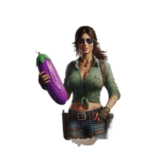 weapon, food, staff, jacket, concept art, pixel art, 3d render, photorealistic transparent PNG cut-out
