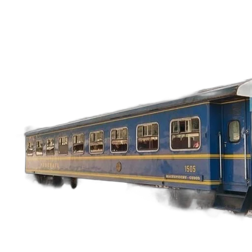 car, 3d render, photorealistic, concept art, blue, train, number, 1505 transparent PNG cut-out
