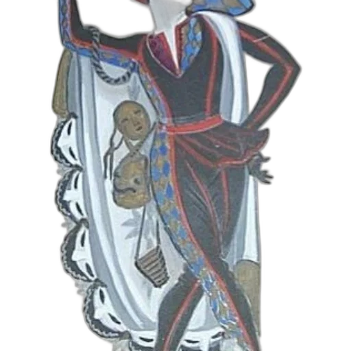 staff, dress, mask, crown, concept art, cartoon, fantasy art, anime transparent PNG cut-out