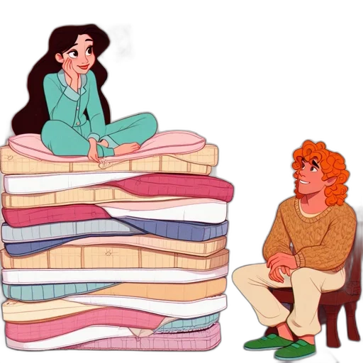 dress, jacket, furniture, concept art, fire, pastel, colorful, two transparent PNG cut-out