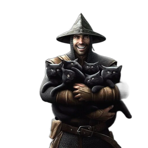 staff, hat, sword, weapon, concept art, fantasy art, photorealistic, 3d render transparent PNG cut-out