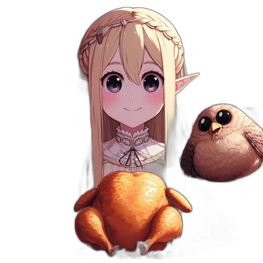 animal, creature, food, weapon, pixel art, anime, concept art, fantasy art transparent PNG cut-out