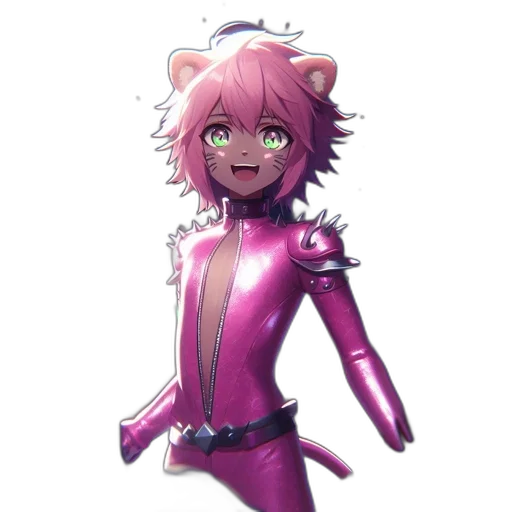 creature, animal, staff, robot, concept art, anime, 3d render, cartoon transparent PNG cut-out