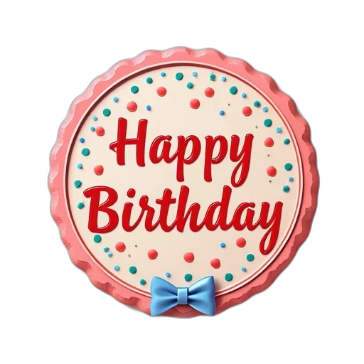 colorful, birthday, badge, children transparent PNG cut-out