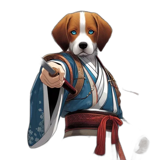 staff, animal, weapon, concept art, fantasy art, photorealistic, pixel art, dog transparent PNG cut-out