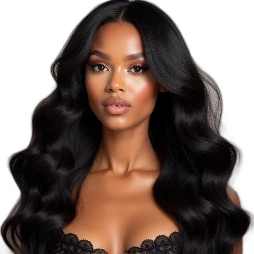 hair, photorealistic, cartoon, earth tones transparent PNG cut-out