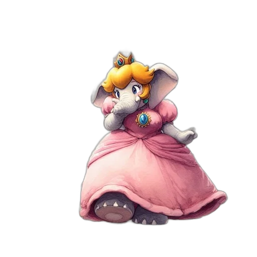 dress, crown, staff, hat, concept art, 3d render, watercolor, pixel art transparent PNG cut-out