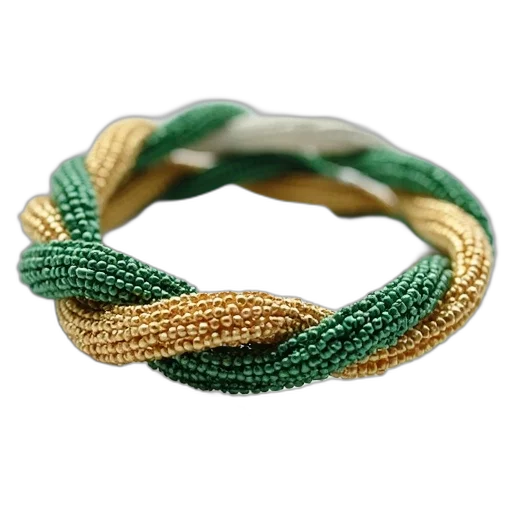 jewelry, crown, green, pair, braid, bracelets, beaded, beads transparent PNG cut-out