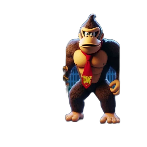 animal, creature, 3d render, concept art, photorealistic, night, oversized, gorilla-like transparent PNG cut-out