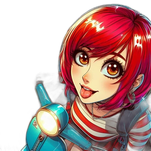 staff, robot, weapon, anime, fantasy art, comic book art, concept art, outer space transparent PNG cut-out