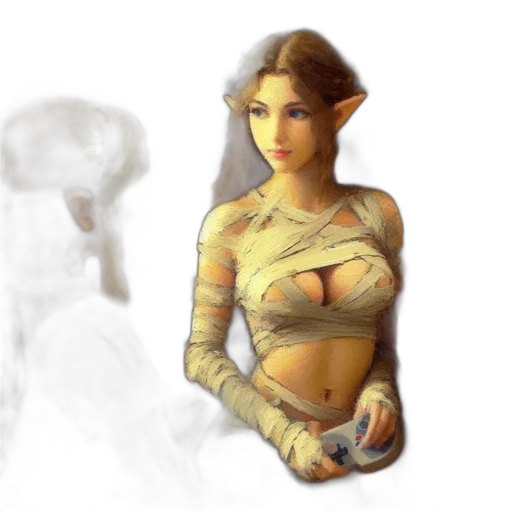 dress, jewelry, fantasy art, concept art, pixel art, 3d render, fire, golden transparent PNG cut-out