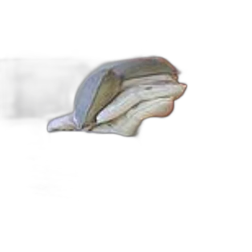 hat, shoes, food, hair, 3d render, photorealistic, concept art, vaporwave transparent PNG cut-out