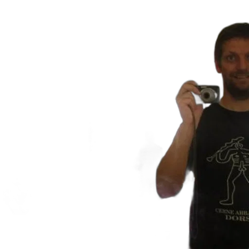 weapon, robot, sword, man, black, shirt, picture, person transparent PNG cut-out