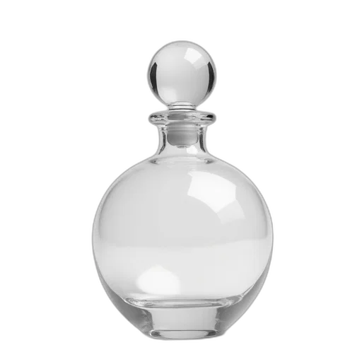 bottle, jewelry, crown, dress, 3d render, photorealistic, clear, glass transparent PNG cut-out