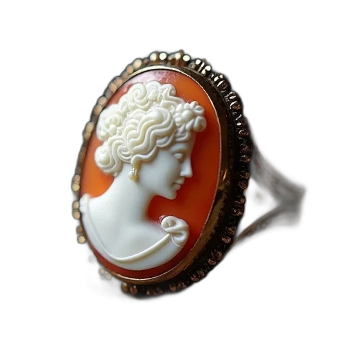 jewelry, crown, photorealistic, day, antique, victorian, cameo, ring transparent PNG cut-out
