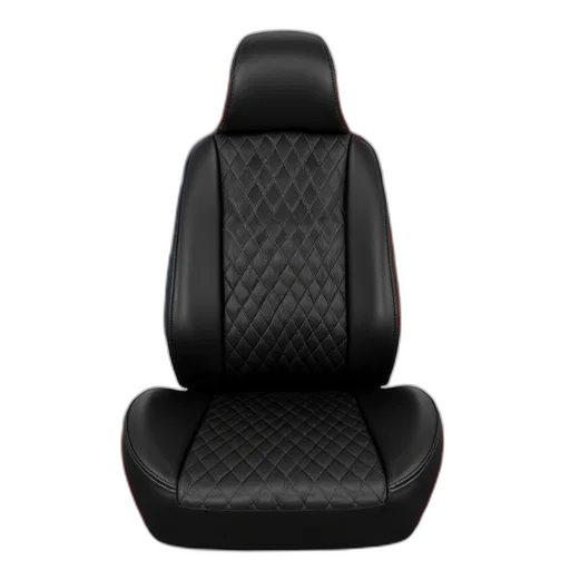 car, furniture, black, textured, seat, cover, diamond, pattern transparent PNG cut-out